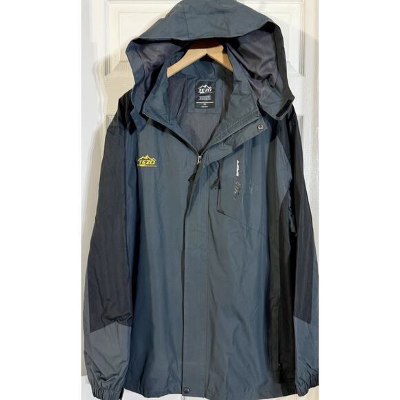 TEZO Outdoor Sport Jacket Mens XXL 2XL Coat Full Zip Windbreaker Waterproof Hike - Picture 1 of 4